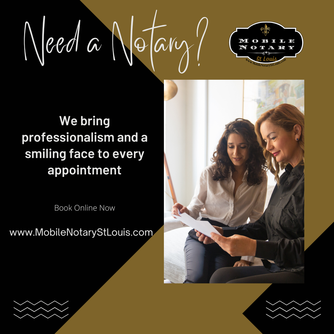 Mobile Notary St Louis
